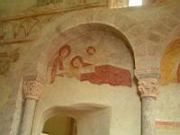 Gourdon, Eglise romane Notre-Dame de l'Assomption, peinture murale (08)
